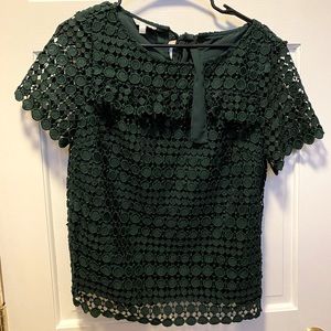 Talbots Eyelet Lace Lined Blouse - Size Small, RSVP by Talbots